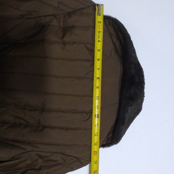 Vintage Mar Faye Quilted Puffer Belted Trench Coat Sz 16 Fits Small Winter Chic - Picture 13 of 13